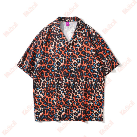 leopard casual shirts for men
